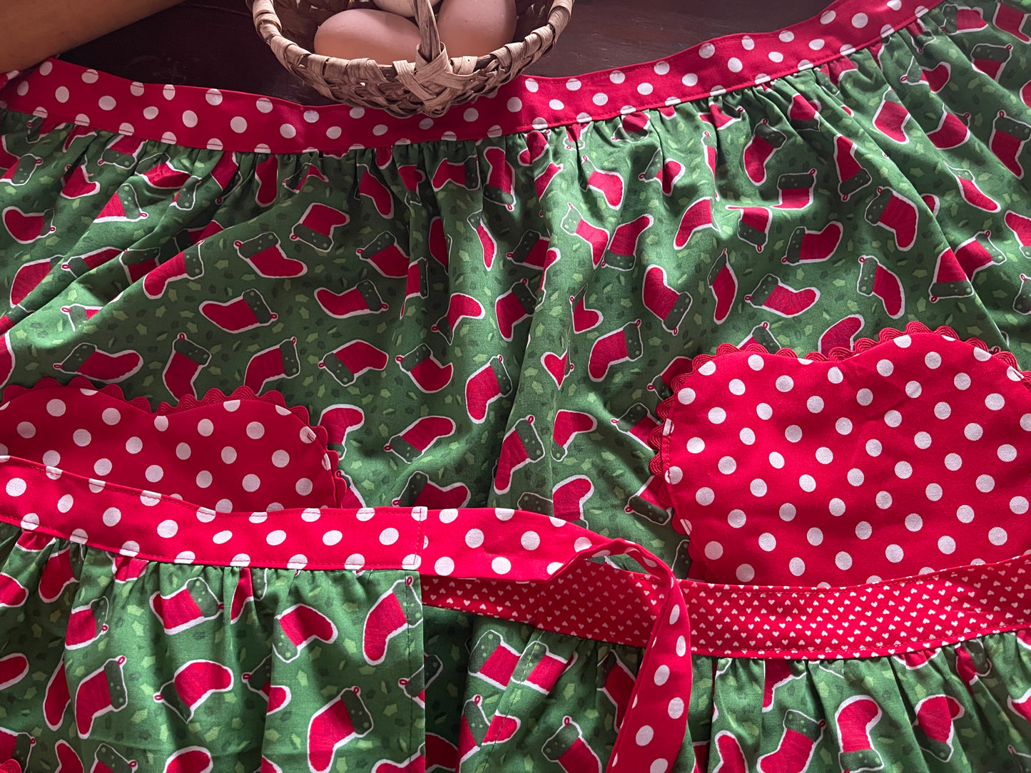 Christmas Aprons Set of 3 One Adult Size and 2 Child Sizes