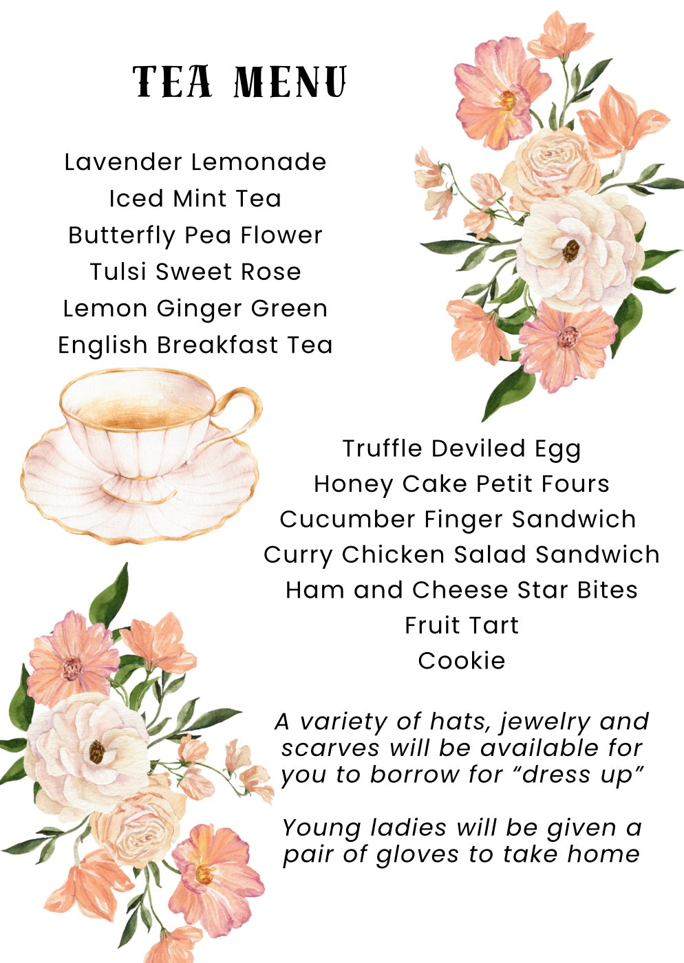 High Tea at The Historic Bain-Honaker House 1 p.m.