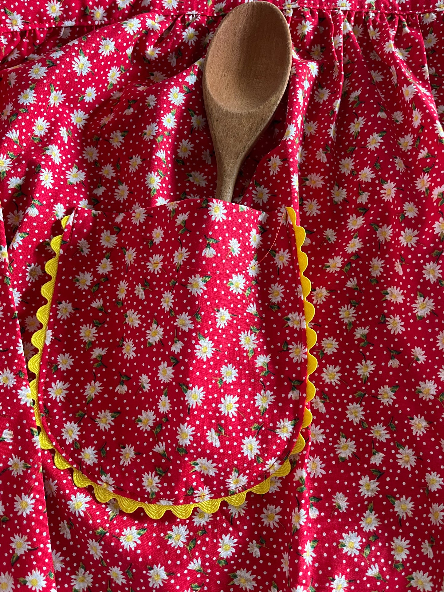 Vintage Replica Fabric Apron Set of 2 One Adult Size and One Child Size