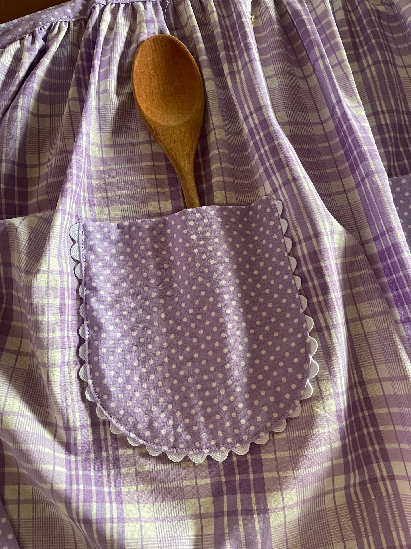 Vintage Replica Fabric Apron Set of 2 One Adult Size and One Child Size