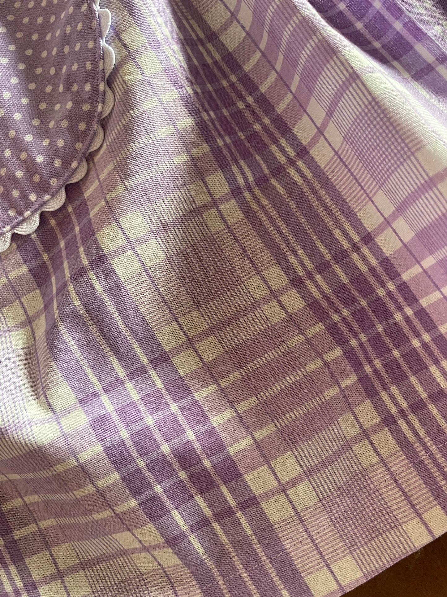 Vintage Replica Fabric Apron Set of 2 One Adult Size and One Child Size