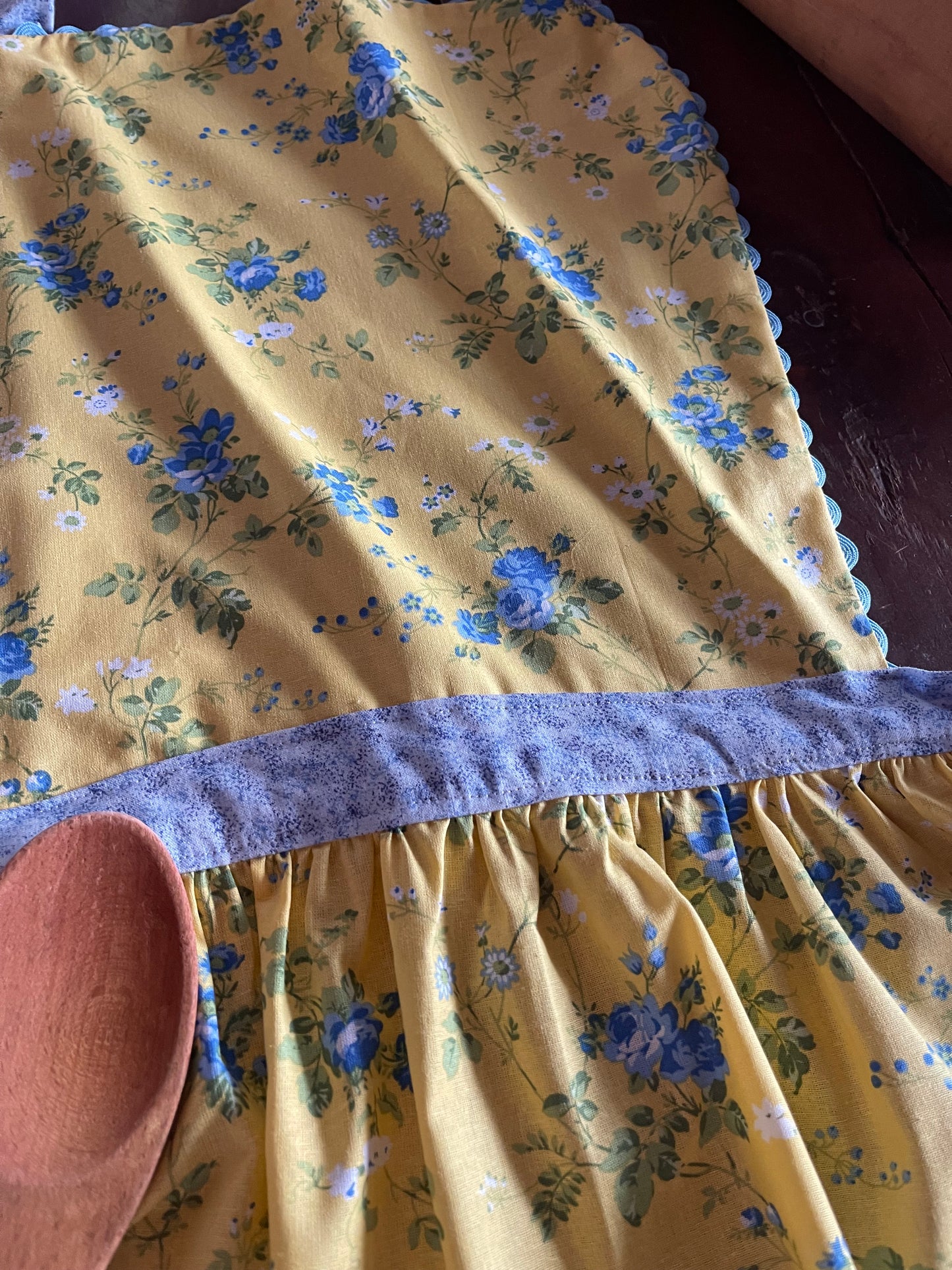 Vintage Replica Fabric Apron Set of 2 One Adult Size and One Child Size