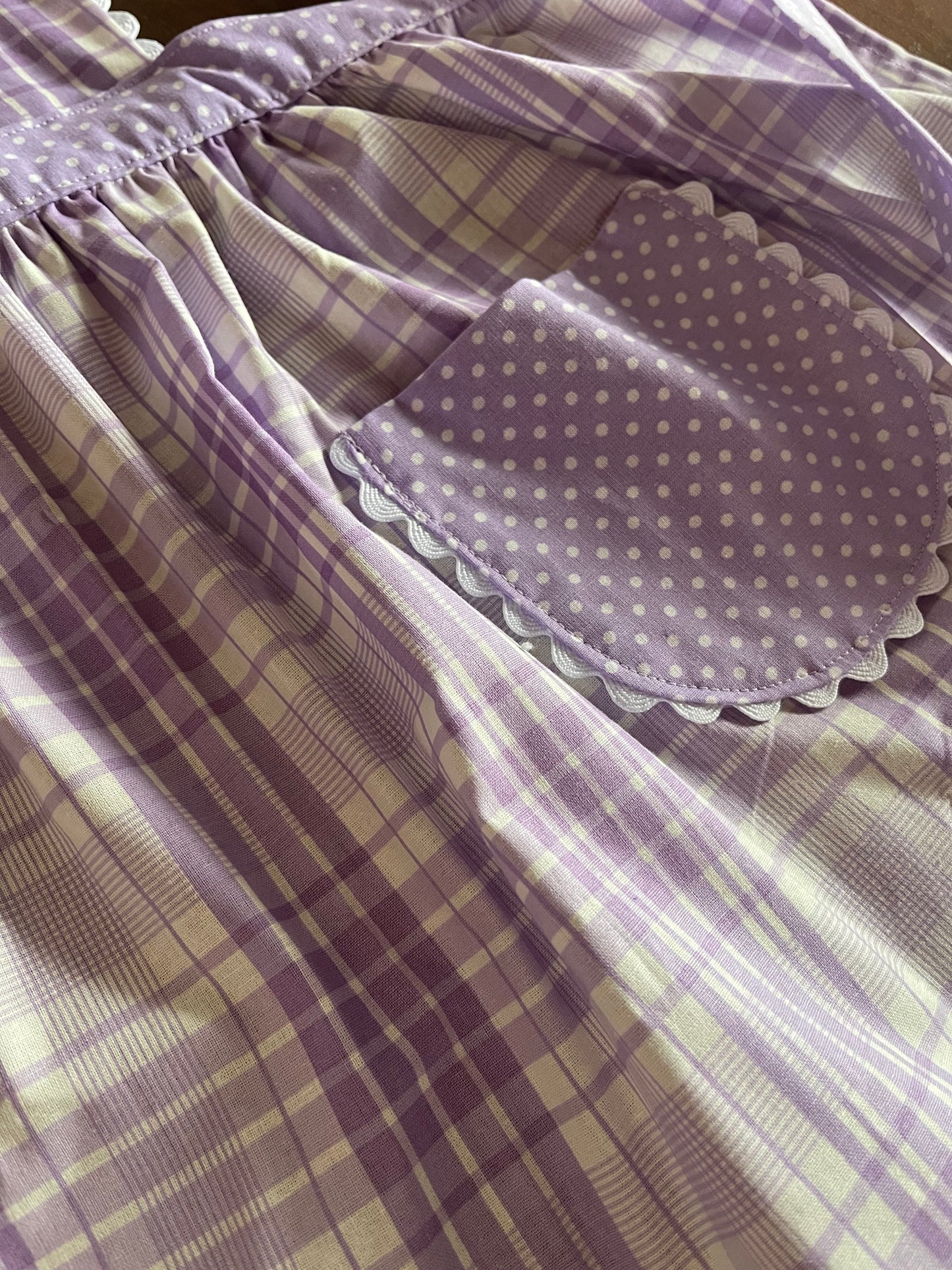 Vintage Replica Fabric Apron Set of 2 One Adult Size and One Child Size