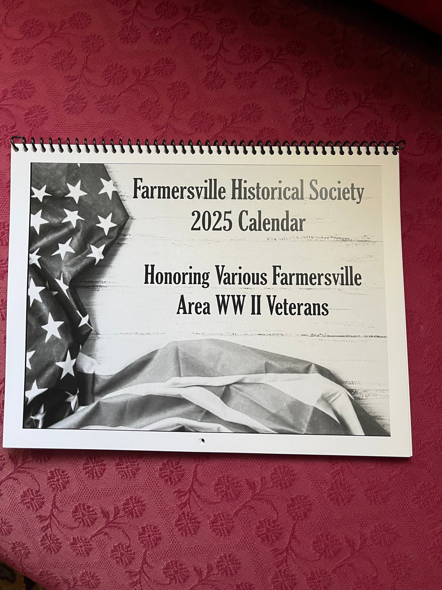 2025 Calendar made by The Farmersville Historical Society