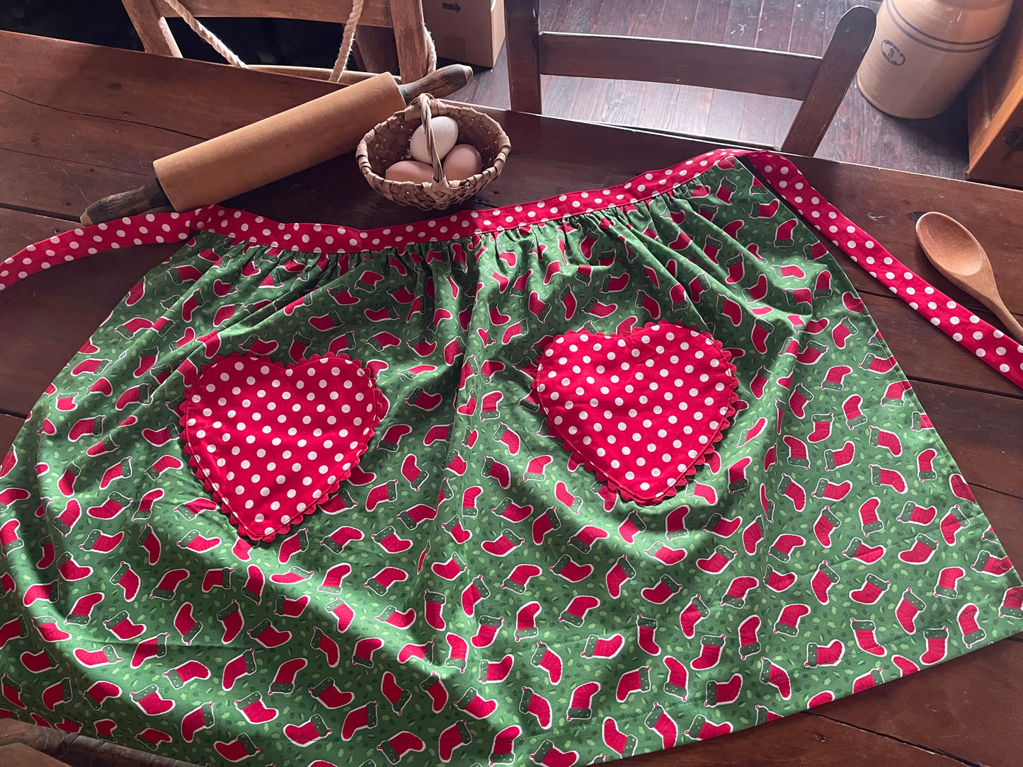 Christmas Aprons Set of 3 One Adult Size and 2 Child Sizes