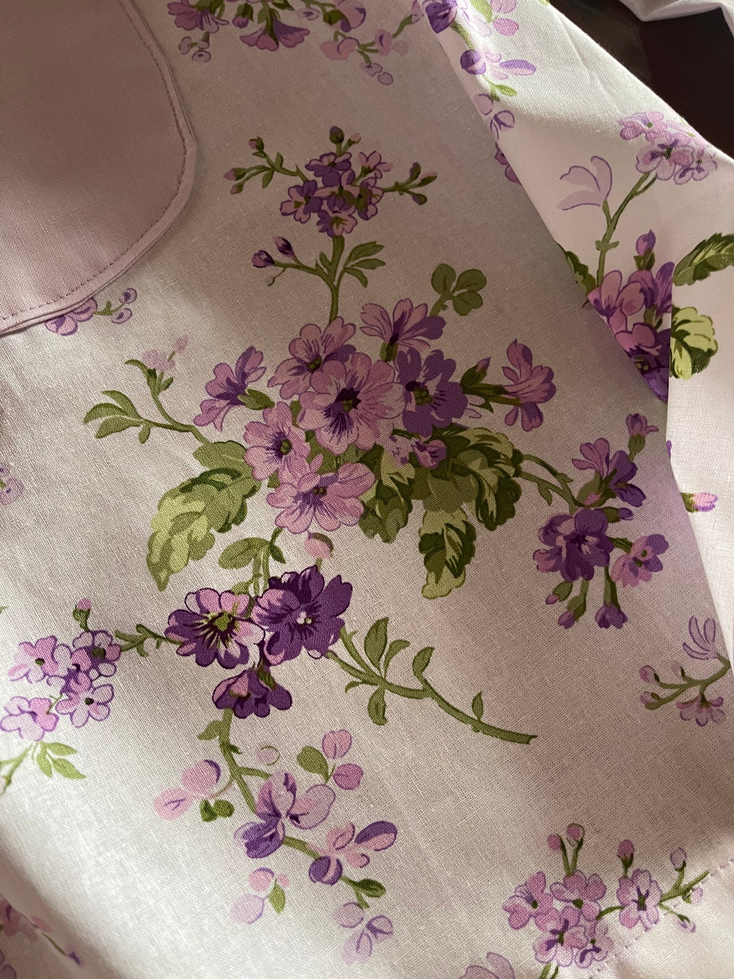 Vintage Replica Fabric Apron Set of 2 One Adult Size One Child Size