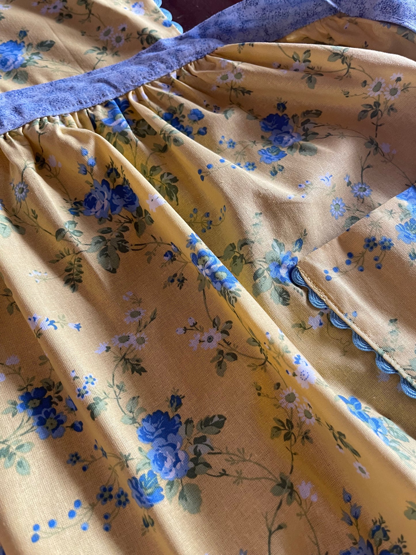 Vintage Replica Fabric Apron Set of 2 One Adult Size and One Child Size