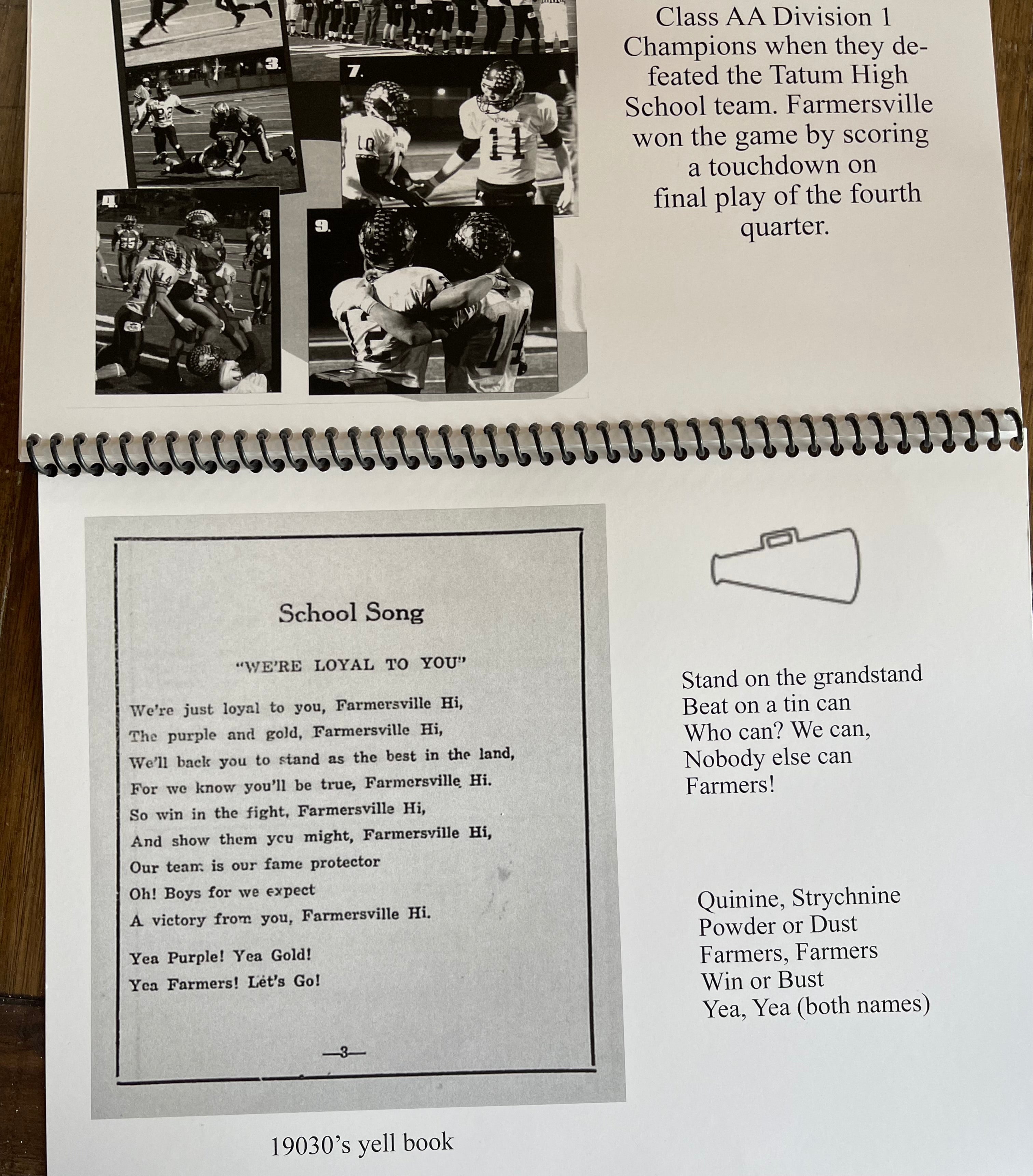 2026 Calendar “Farmersville Sports Traveling Through Time