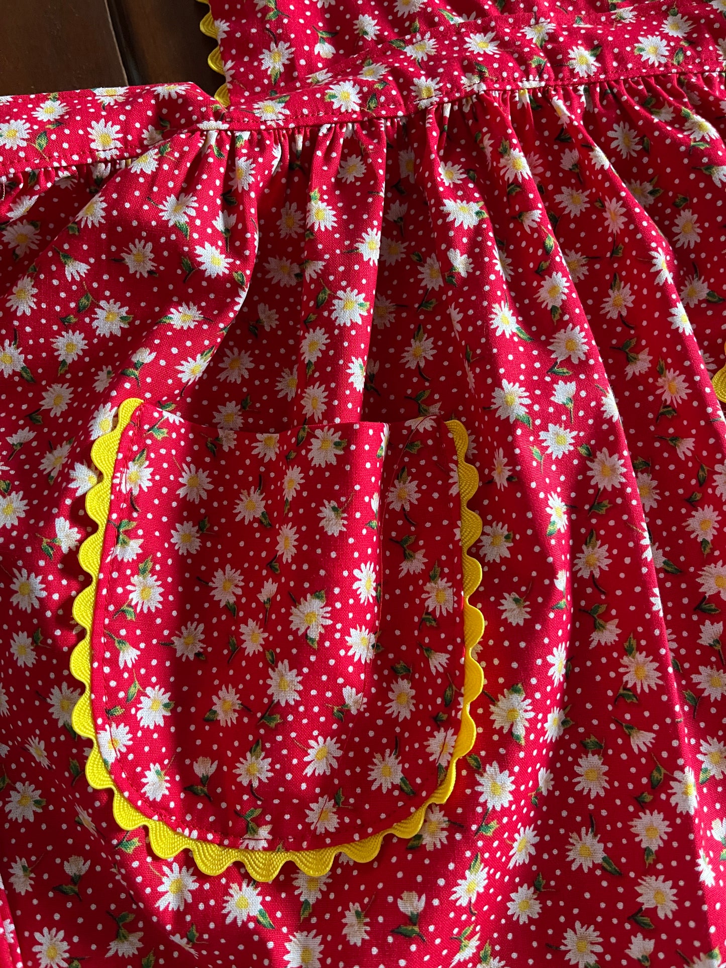 Vintage Replica Fabric Apron Set of 2 One Adult Size and One Child Size