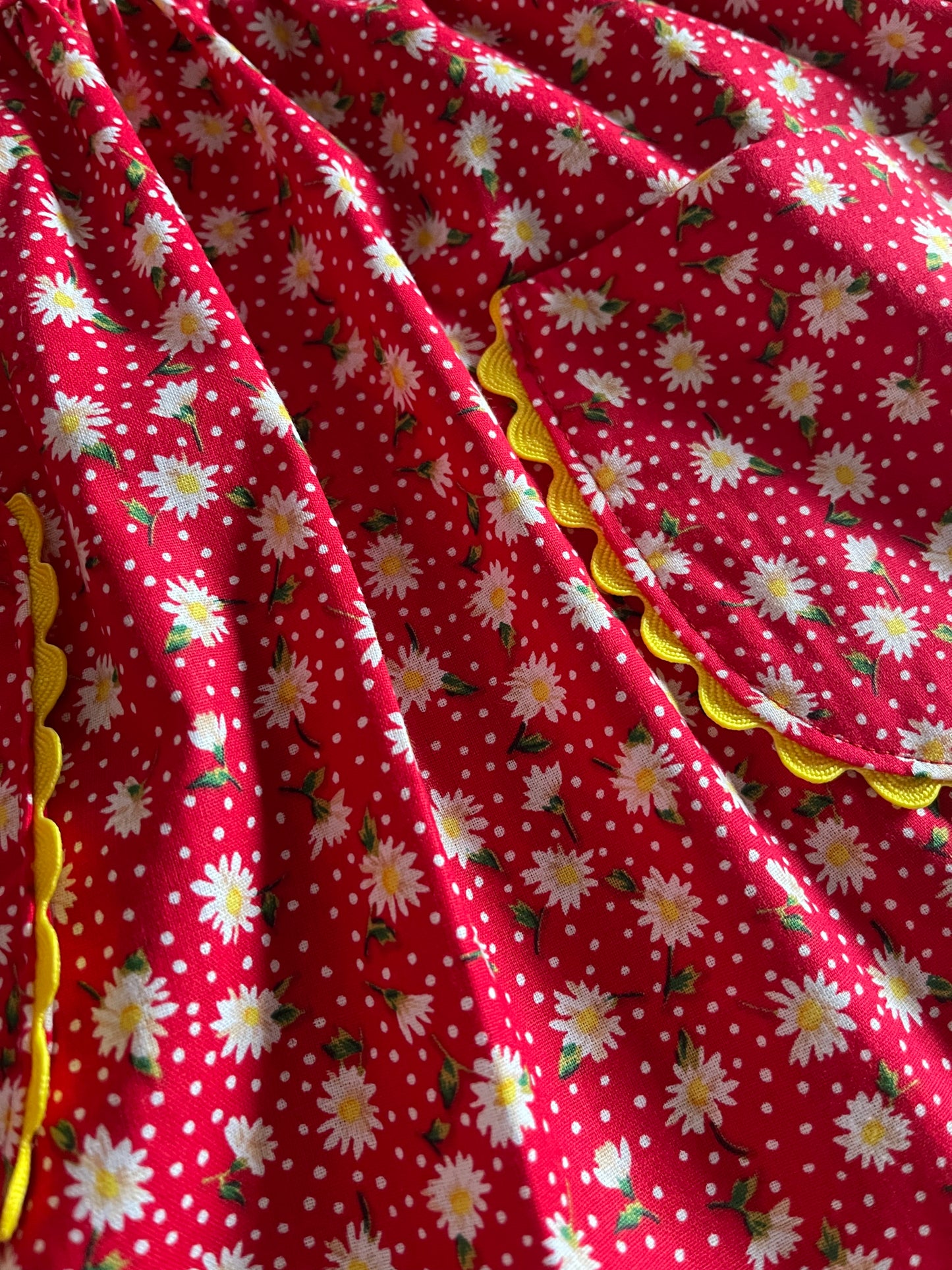 Vintage Replica Fabric Apron Set of 2 One Adult Size and One Child Size