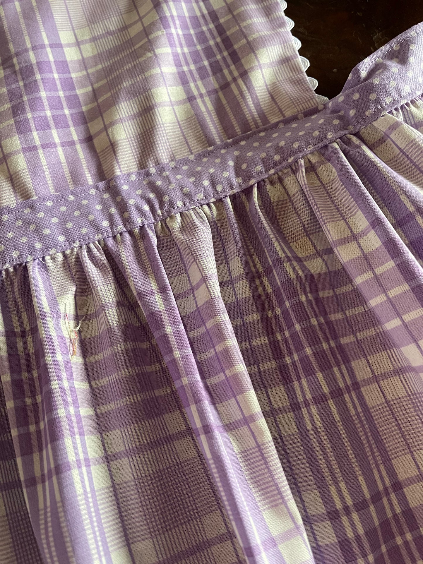 Vintage Replica Fabric Apron Set of 2 One Adult Size and One Child Size